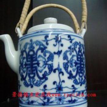 传统提梁壶系列青花缠枝