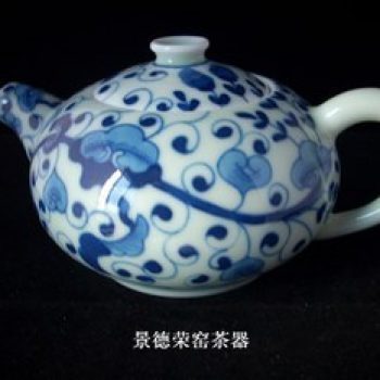 景德镇诚德轩灵芝草茶壶