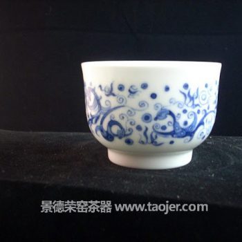 九段烧珍藏版手绘九凤茶杯