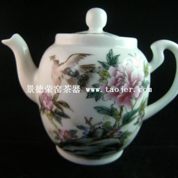 永春壶陈永春手绘仿古彩绘花鸟茶壶