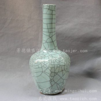 RYXC1  哥窑仿古金丝铁线花瓶