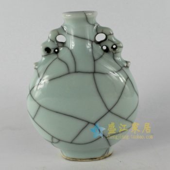 RYXC18  裂纹釉开片花瓶 花插 工艺装饰小摆件