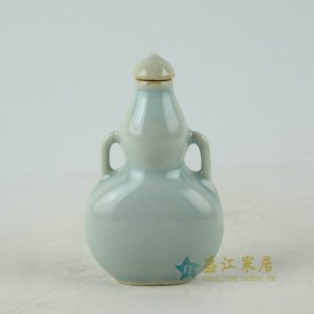2L05 颜色釉双耳葫芦鼻烟壶