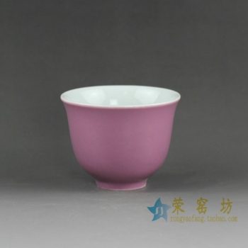 14EI08颜色釉绿色茶杯 品茗杯