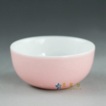 14FS36颜色釉白色茶杯 茶碗 品茗杯