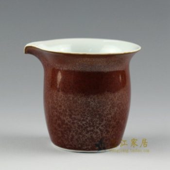 RYYM11手工花色釉公道杯