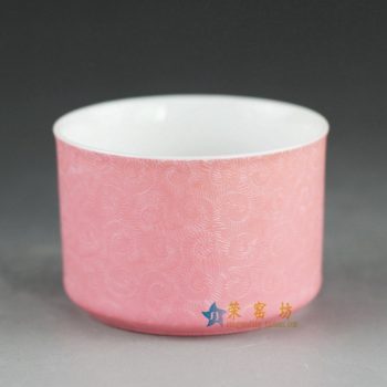 RYHV17 手工扒花茶杯 品茗杯