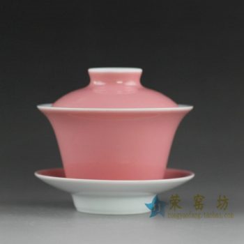 14CS110 手工颜色釉盖碗 泡茶碗 三才碗