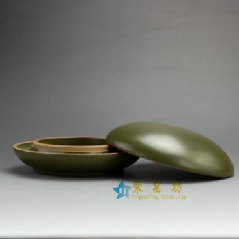 RYPM29-B 茶叶末釉印泥盒 办公用具
