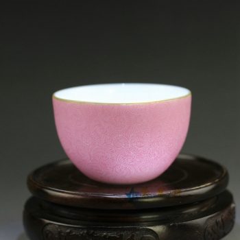RYH22 2手工扒花茶杯 品茗杯