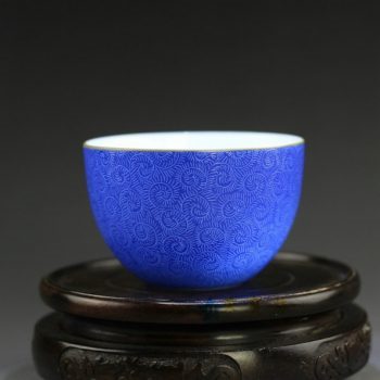 RYHV22 手绘扒花茶杯 品茗杯