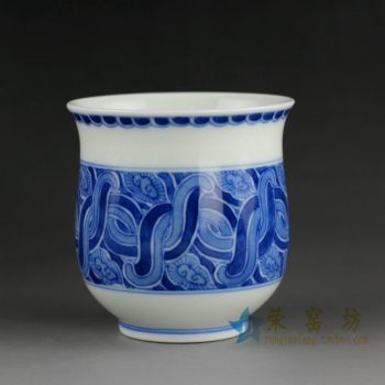 14BS72 手绘青花茶杯 品茗杯 功夫茶杯