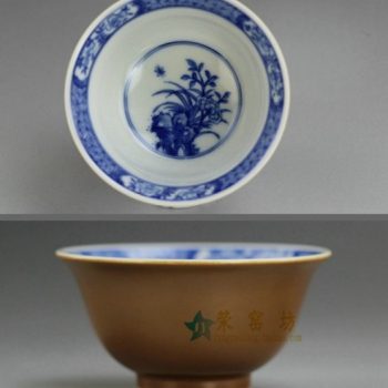 RYBS78.JPG敬畏堂紫金釉 茶杯 全手工手绘青花花卉纹茶杯 品茗杯 茶碗 功夫茶具 尺寸： 口径 8.3厘米 高 3.8厘米 容量 80毫升