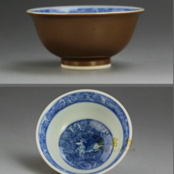 RYBS79.JPG敬畏堂紫金釉全手工手绘青花狮舞图茶杯 品茗杯 功夫茶具 尺寸: 口径 8.6厘米 高 4.3厘米 容量 85毫升