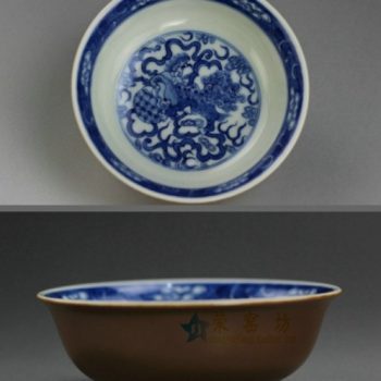 RYBS77.JPG敬畏堂紫金釉全手工茶杯 手绘青花果枝狮舞图图茶杯 茶碗 功夫茶具 尺寸： 口径 9.2厘米 高 3.3厘米 容量 85毫升