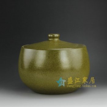 -RZET01-A 8428J170手工 茶叶末茶叶罐 盖罐 储物罐 尺寸：口径 23.5厘米 肚径 26.8厘米 高 21.5厘米