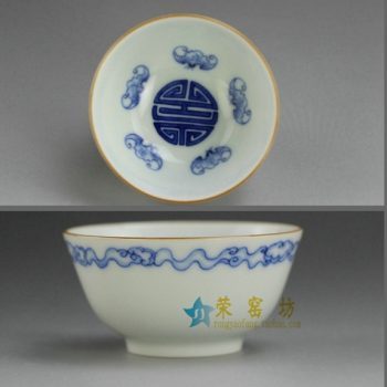 RYBS98.JPG敬畏堂全手工茶杯 手绘青花五福捧寿图茶杯 茶碗 功夫茶具 尺寸: 口径 6.8厘米 高 3.5厘米 容量 45毫升