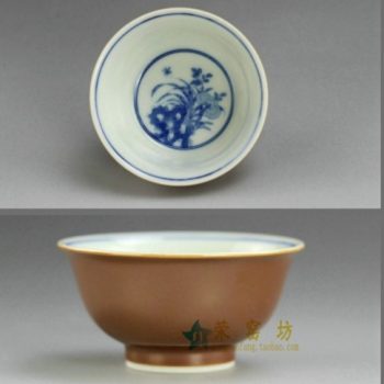 RYBS90.JPG敬畏堂紫金釉全手工茶杯 手绘青花兰花纹茶杯 品茗杯 功夫茶具 尺寸: 口径 6.8厘米 高 3.6厘米 容量 40毫升