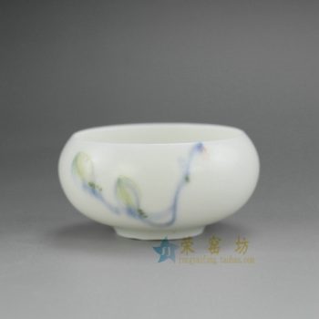 14CY03 1115手绘粉彩花蕊图茶杯 茶碗 花缽 尺寸： 口径 6.1厘米 肚径 7.3厘米 高 3.3厘米 容量 75毫升