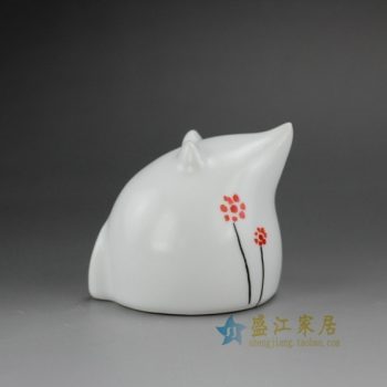 RYII12 1276颜色釉动物雕塑摆件 尺寸：长 8.2厘米 宽6.8厘米 高 7厘米