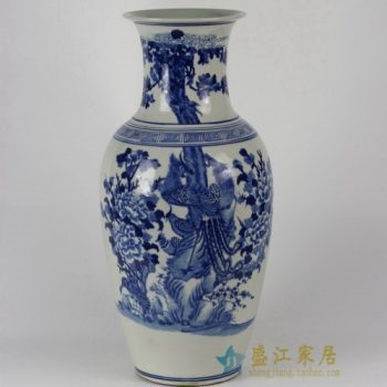 RYLU33 1694手绘锦上添花图花瓶 花插 工艺装饰摆件