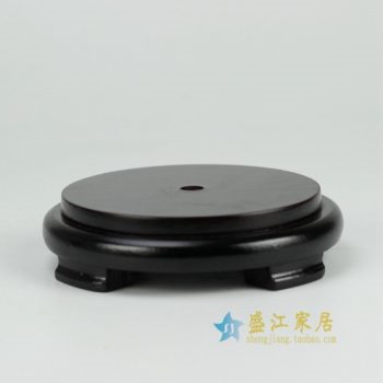RZFY02 木质陶瓷制品底座      尺寸： 长16厘米   宽   13.5厘米  高  3.8厘米