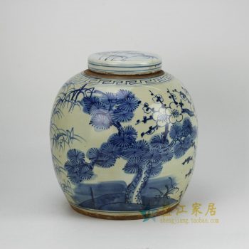 RZFZ05-B 手绘青花瓷器坛 罐