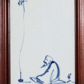 5146-CB002    景德镇   手绘青花  佛人物瓷板画   装饰品   厂家直销