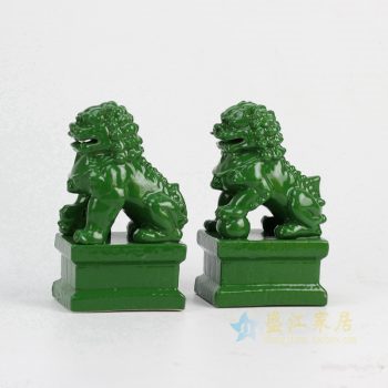 RYXP02-h 绿色雕刻狮子