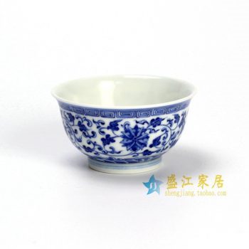 14DR161 青花缠枝莲茶杯