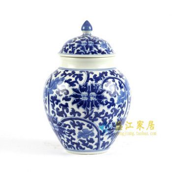 RYLU84-B　手绘青花茶叶罐