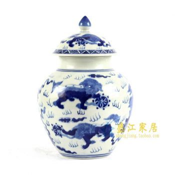 RYLU84-C　青花手绘茶叶罐
