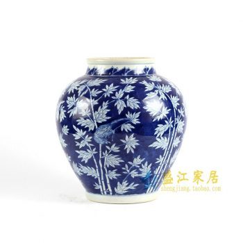 RYLU85 手绘青花储物罐
