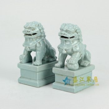 RYXP21-E-OLD 蓝色雕塑狮子