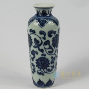 5388-RZEV01-L_2771   景德镇   青花瓷  缠枝莲花瓶   艺术摆件品