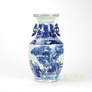RYWD19　青花双耳花瓶