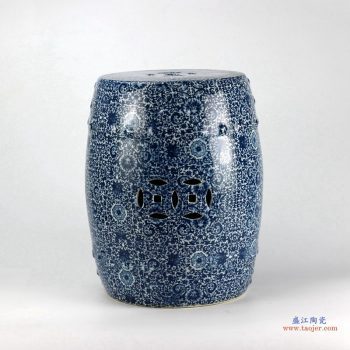 RYTX01-B  景德镇  青花  瓷墩 浴室凳子 陶瓷凉墩  瓷凳