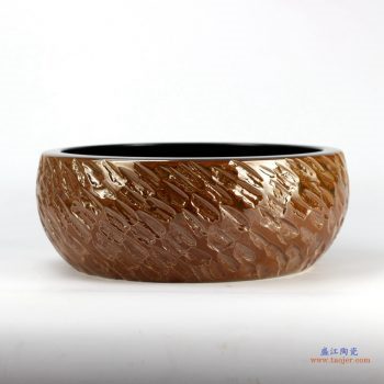 RYXW-YL-DZ-03   景德镇  雕刻 双层 高温  手工艺术卫浴浴室台盆洗手盆洗脸盆台上盆