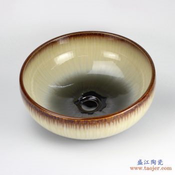 RYXW-YL-DZ-06  高温 颜色釉窑变 手工艺术卫浴浴室台盆洗手盆洗脸盆台上盆