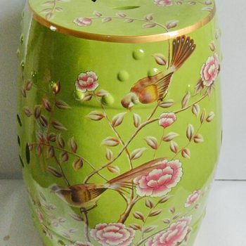 RYYL-Y005  景德镇 盛江陶瓷 陶瓷鼓凳换鞋凳花架凳家居工艺品梳妆凳绣墩装饰摆件