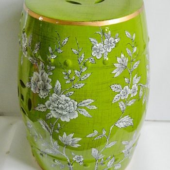 RYYL-Y007    景德镇 颜色釉  花鸟   陶瓷鼓凳换鞋凳花架凳家居工艺品梳妆凳绣墩装饰摆件