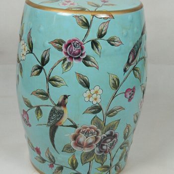 RYYL-Y024-1    景德镇 手绘陶瓷鼓凳换鞋凳花架家居工艺绣墩装饰摆件