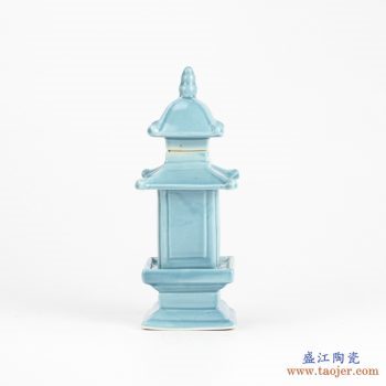 RZGE01-C   雕塑  塔形  天蓝  摆件品