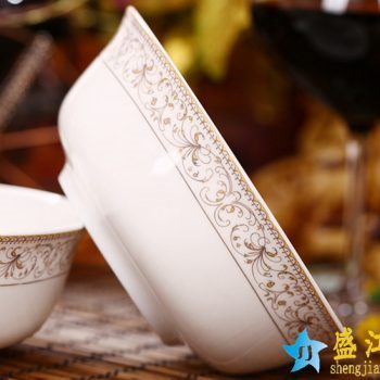 RZHY01-D    景德镇  6英寸高档骨瓷骨质瓷面碗 太阳岛