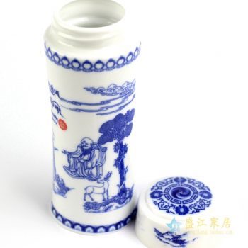030-RZIN-1     景德镇  定做定制订制 青花 保温杯 茶杯   厂家直销