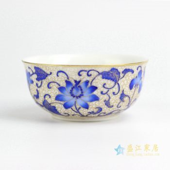 RZIT01-B    景德镇   蓝花 珐琅彩刻金 手绘 功夫茶杯 品茗杯 小茶杯   厂家直销