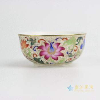 RZIT01-C     景德镇   粉彩珐琅彩刻金 手绘 功夫茶杯 品茗杯 小茶杯厂家直销
