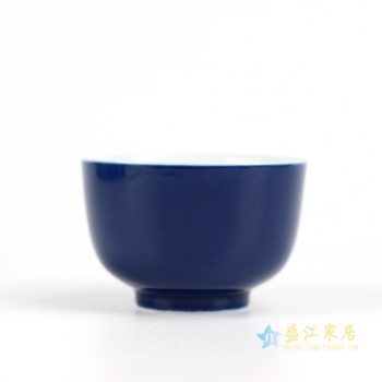 RZIU01-A    景德镇   高温色釉 祭兰 功夫茶杯 品茗杯 小茶杯   厂家直销