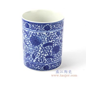 ryci35  景德镇  青花缠枝莲笔筒箭筒伞筒