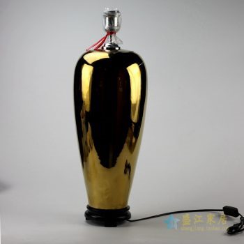 ds81-rykb119-g   景德镇  镀金陶瓷台灯   灯具  艺术摆件品